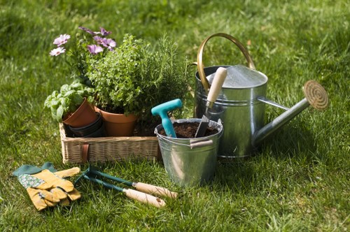 Supervisor conducting a site-specific risk assessment in a garden
