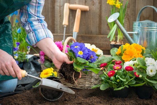 Modern minimalist garden design trend in Balham
